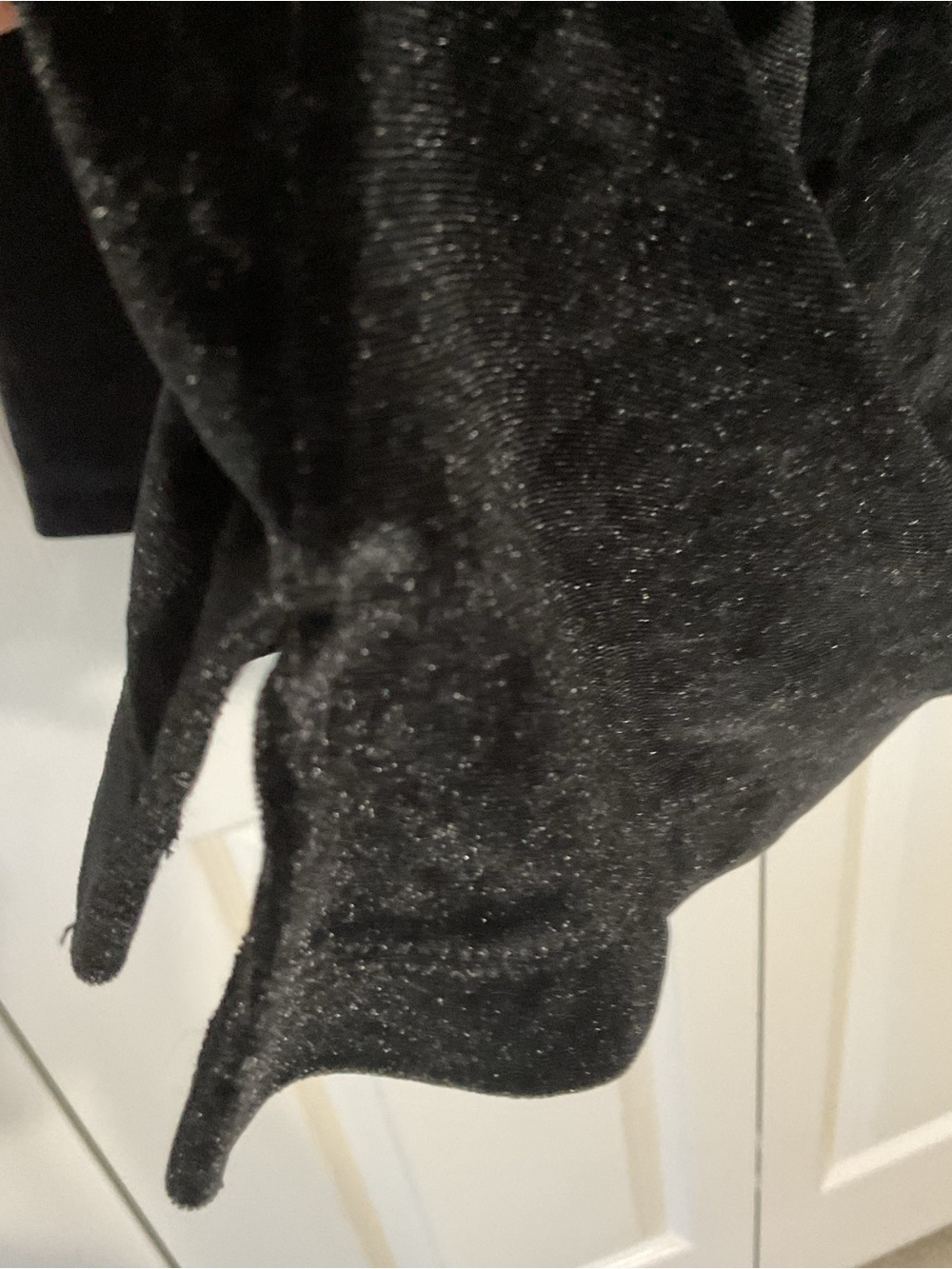 Kim Gravel Black Velour Zip-Front Top - Picture 5 of 7